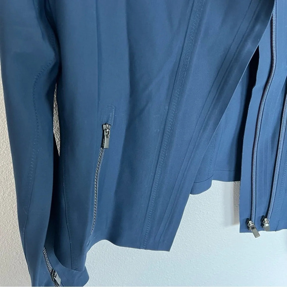 ATHLETA Stellar Moto Zip Technical Jacket Navy Blue Casual Women’s Small - Picture 6 of 12